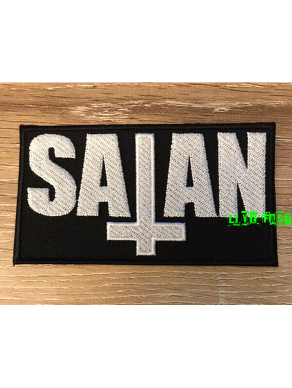 SATAN PATCH EMBROIDERED baphomet 666 black metal death metal battle jacket